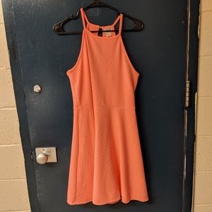 Bright Coral sleeveless dress